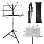 Elsrantor Pupitre Musique Pliable et Léger & Porte-livre 2 en 1