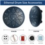 6 pouces 11 Tons Mini Tambour Handpan D Key Percussion Steel Drum Kit