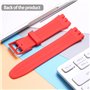 WRISTARMOR Lot de 2 bracelets de rechange en silicone pour Swatch 19 mm étanche avec outil