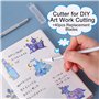 YPYMOD 2 Pièces Précision Cutter, Avec 40 Lames, Cutter de Précision Couteau pour Découpe de Travail D'art Bricolage, Spéléologi