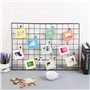 byou Cadre Photo Papier, Kit de Décoration Murale avec Cadres Photos avec 20 pièces Multicolore Mini Clips en Bois et 2 pièces T
