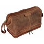 RUSTIC TOWN Trousse de Toilette en Cuir pour Homme