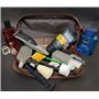 RUSTIC TOWN Trousse de Toilette en Cuir pour Homme, Trousse de Rasage de Voyage, Trousse de Toilette, Trousse de Maquillage pour