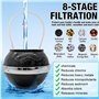 HOVCEH Filtre à Boule de Baignoire, 8 Étapes Filtre à Eau de Baignoire, Filtre de Baignoire pour Bébés et Adultes, Pour une Peau