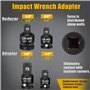 ELEPRUC Adaptateur à Douille 1/2" à 3/8"