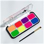 Peinture à la lumière noire, maquillage fluorescent uv, peinture noire brillante, peinture visage brillante fard à paupières néo