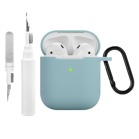 Étui en Silicone Compatible avec Les AirPods 2 1 avec kit de Nettoyage