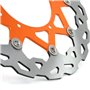 Disque Frein Avant Flottant 320mm,Disque Frein Moto Orange pour SXF EXC XCW XCF XCF MXC GS MX MXC EXCG LC4 SXS250 SXS450 XC250F 