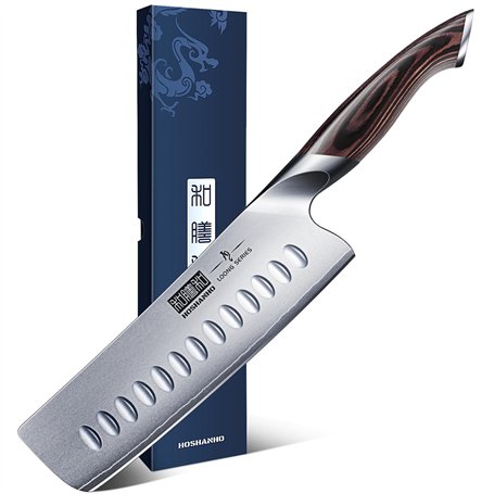 HOSHANHO Couteau de Cuisine Nakiri de 18 cm