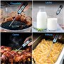Anpro Thermomètre de Cuisson,Thermomètres de Cuisine Thermomètre Numérique Digital avec Sonde Longue et LCD Ecran pour Nouriture