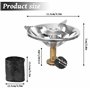 Réchaud à Gaz de Camping Portable 1350W Mini De Réchaud avec Sac de Rangement Brûleur à Gaz Anti Vent pour Cuisine de Plein Air