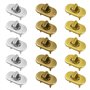 Aweisile 15 Sets Fermoir Tourniquet Fermoir Sac Fermoirs Verrouillage Twist Fermoir Sac à Main Serrures Turn Locks pour Le Brico