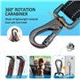 Ceinture Securite Chien Ceinture Chien Voiture Ceinture de Sécurité Longueur Réglable Amorti Absorption des Chocs Ceinture Réflé