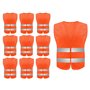 Hitopin 10 Pièces Gilet Réfléchissant de Sécurité Haute Visibilité pour Voiture