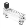 Débitmètre de gaz à panneau réglable LZM-6T 1-10LPM filetage d'interface intérieur : 1/4BSP extérieur : M18*1.5
