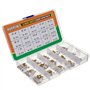 HUAREW 15 Valeurs 300 pièces Condensateur céramique 10~680 pF et 1~100 nF Kit de classification