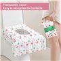 20 Protections Toilettes Jetables - Protège Cuvette WC Jetable - Protège Toilette Jetable, en Fibre Vlies, Emballage Individuel,