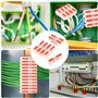45 Pièces Connecteurs Électriques Rapide avec Levier - Bornes de Connexion Automatique - Domino Électrique 1-Fil 2-Entrées et Pe