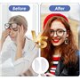 Coussin Nasal en Silicone,10 Paires Lunette Anti Glisse Lunettes Protection Nez Lunette Transparente Silicone Transparent Patins