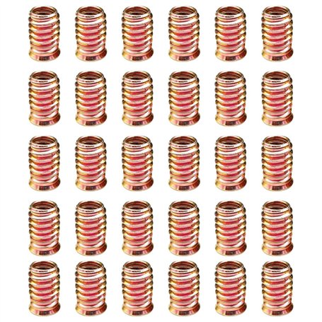 30 Pièces Insert Fileté pour Bois