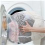 2 Pièces Blanc et Noir Filet à linge pour machine à laver réutilisable avec cordon de serrage,Sac de lavage en maille pour sous-