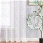 PORFOYO Lot De 2 Rideaux en Dentelle Blanche, Rideau en Dentelle, 150x200 Cm Transparent avec Motif Floral, Idéal pour Salon, Ch