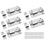 Lot de 5 petits verrous de porte en acier inoxydable avec 30 vis pour toutes les portes intérieures