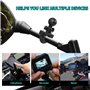 Moto Boule Support Telephone U-Boulons - Adaptateur Bille Base Compatible de Téléphone pour Vélo et Rotule Mount avec Supports R