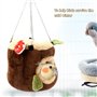 momgyaamz Maison pour Cochon d'Inde, Hamac pour Petits Animaux de Compagnie, Peluche Lapin Lit Couchages Hiver Cabane pour Lapin