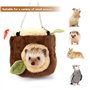 momgyaamz Maison pour Cochon d'Inde, Hamac pour Petits Animaux de Compagnie, Peluche Lapin Lit Couchages Hiver Cabane pour Lapin