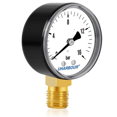 UHARBOUR Manomètre d'eau 0-16 bar