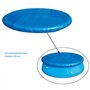 Ostop Bâche Piscine Ronde Diamètre 183 cm, Baches Solaire Piscine de Protection Couverture Piscine Imperméable Coupe-Vent Corde 
