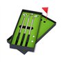 MAGT Lot de Trois stylos à Bille en Forme de Club de Golf, Clubs De Golf 3PCS Mini-Stylo À Bille Ensemble De Stylo Coffret Cadea