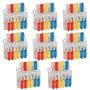 8pcs Jeu De Bornes De Raccordement Connecteur De Câble Bornes Enfichables Compactes Connecteur D'écrou De Levier Connecteur De C