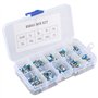 HALJIA 100 pcs 10 valeur Rm065 6 mm tondeuse potentiomètre assortis kit résistance variable avec Plastci Box