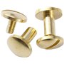10 ensembles Rivets en Cuir Boutons en Laiton Massif Vis à Clous pour le Cuir les Bagages les Cadres Photo et Autres Objets Arti