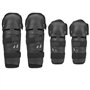 Vobor Genouillères de coude moto ensemble-4 pcs Genouillères de coude cyclisme moto Motocross Protector Shin Guard Armors Set Bl
