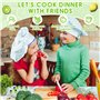 SaiXuan 31 Pièces Ensemble d'Ustensiles de Cuisine pour Enfants - Kit de Couteaux Montessori Sécurisés - Comprend Planches à Déc