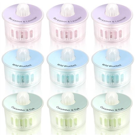 Pack de 9 Capsules de Parfum Kits de désodorisant pour ECOVACS Deebot OZMO T9 / T9 Max / T9 Power / T9 Aivi / T10 Plus / X1 Plus