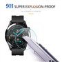 Diruite 4 Pièces Compatible avec Huawei Watch GT 2 46mm Protection Écran(Diamètre 39mm),2.5D Arc Edges 9H Dureté en Verre Trempé