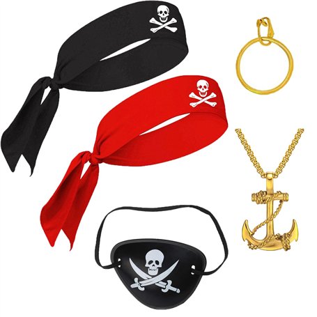 Wxinsheng Ensemble de 5 Accessoires de Costume Pirate