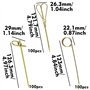 300 Pièces Bâtonnets à Cocktail Brochettes Nouées en Bambou de Style Japonais Pics de Nourriture Cure-Dents avec Extrémités Tors