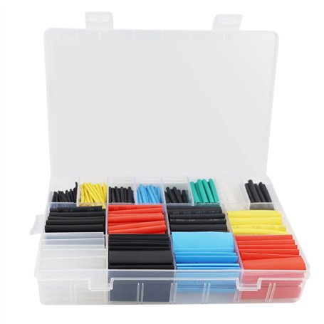 Gaine Thermorétractable Câble Électrique - 570 Pièces Gaines Thermoretractables Ratio 2:1