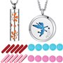 TANGGER 2 STK Pendentif Aromathérapie Diffuseur de Parfum ou d'Huile Essentielle avec 20 Tampons de Remplissage
