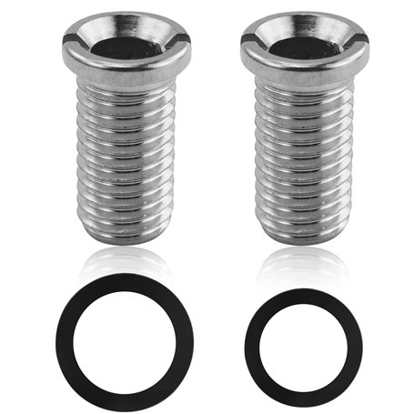 Lot de 2 vis creuses pour évier de cuisine - 25 mm - Vis creuse en acier inoxydable - Pour évier