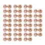 Lot de 60 perles naturel rondes en bois fileté avec trous