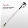 Câble De Connexion SMA, 1PCS 15 cm RG316 Militaire De Haute Qualité, Mâle à N-Type Mâle Câble De Connexion SMA pour Applications