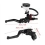 Broco Maitre Cylindre Frein Avant Moto, Universal 7/8" (22 mm) frein moto embrayage réservoir du maître cylindre Set Noir Manett