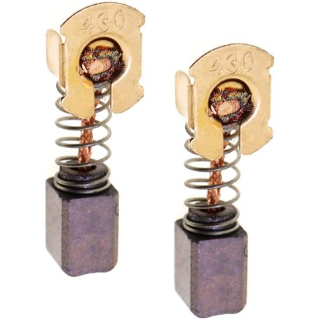 Lot de 2 balais de charbon CB-430 de rechange pour meuleuse d'angle Makita 18 V LXT DGA452 DGA452Z