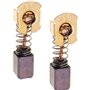 Lot de 2 balais de charbon CB-430 de rechange pour meuleuse d'angle Makita 18 V LXT DGA452 DGA452Z